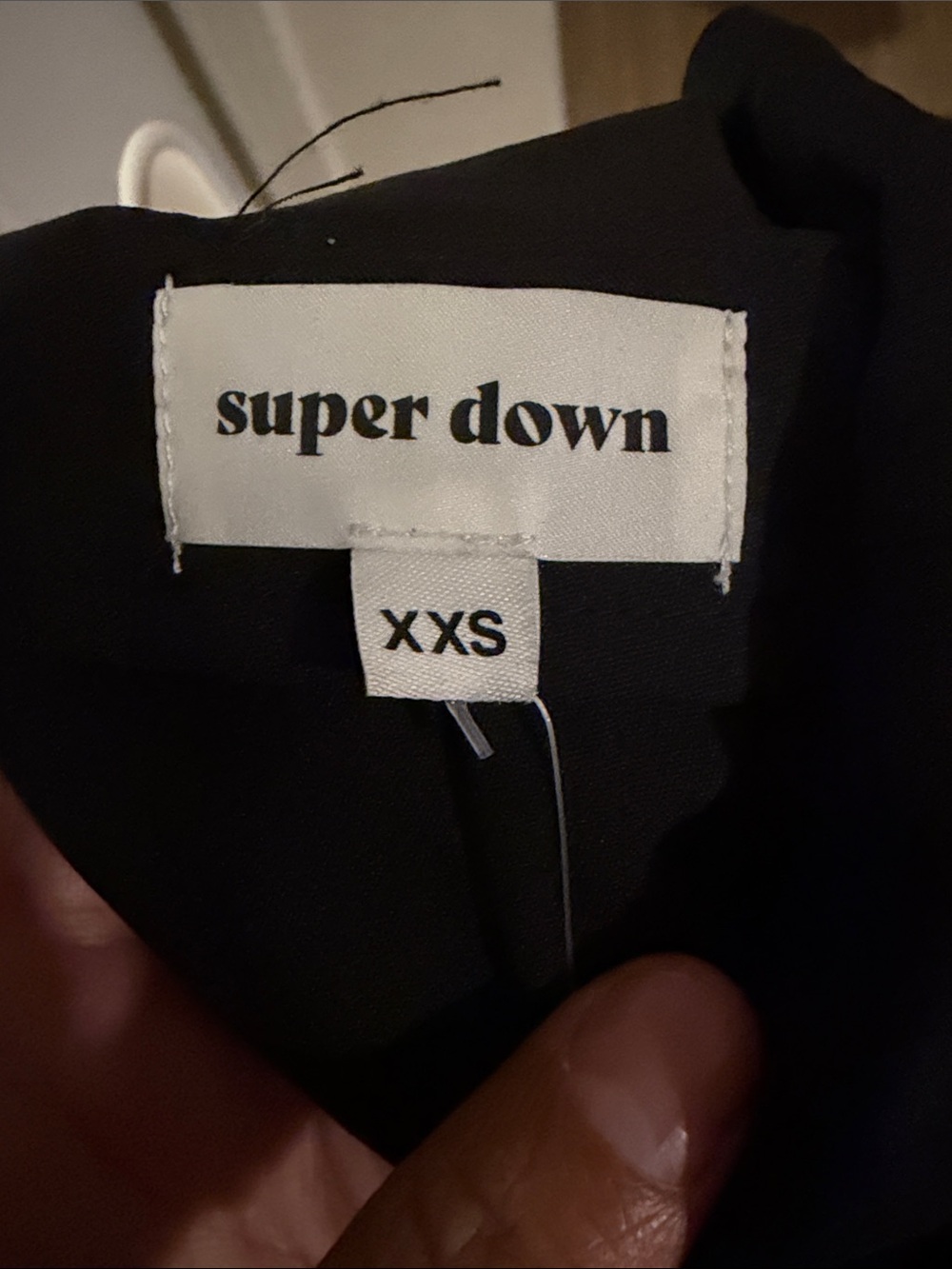 Superdown /Revolve Black Plunge Lace-Trim Mini Dress Size XXS - Picture 8 of 13